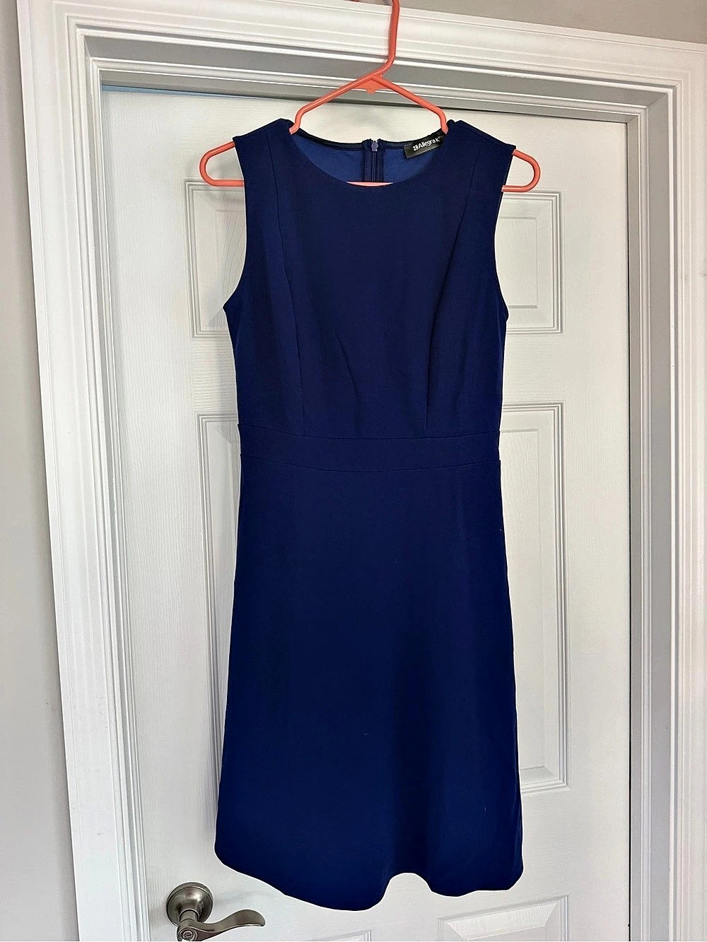 NWT - Sz Small - Allegra K Blue Sleeveless A-Line Work Dress